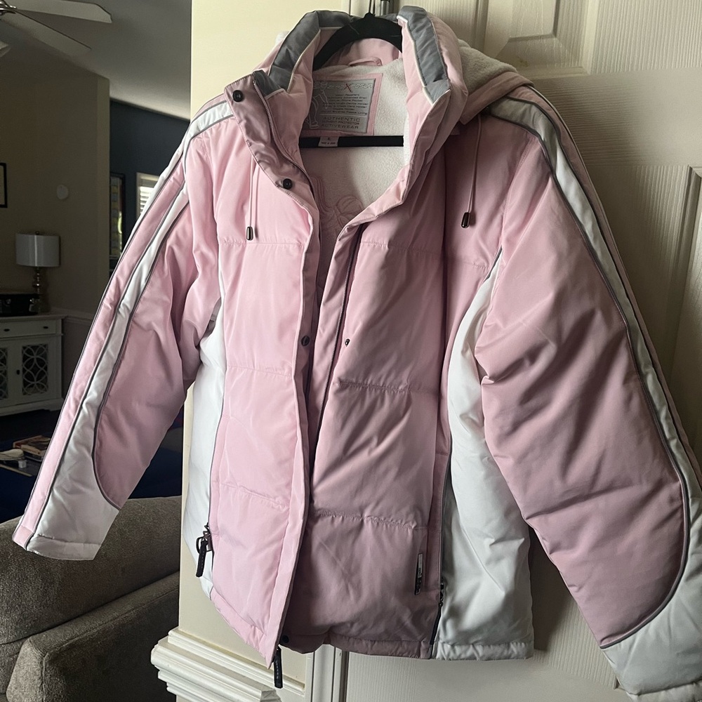 ZeroXposur Pink and White Activewear Jacket